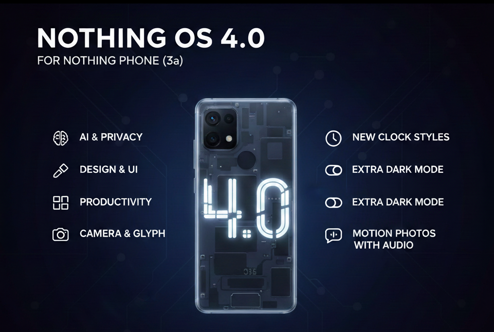 Nothing OS 4.0 for Nothing Phone 3a