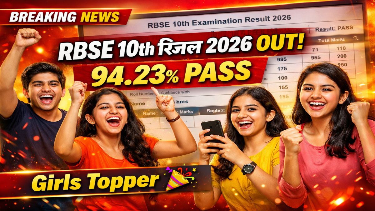 RBSE 10th Result 2026 Out